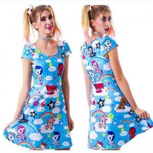 JapanLA x tokidoki Limited Edition M Unicorno Capsleeve Dress DOLLSKILL Medium